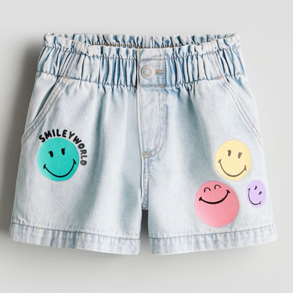 H&M Smiley World Kids Denim Shorts